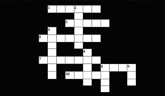 image of empty crossword puzzle