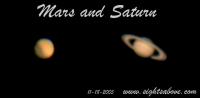 Mars and Saturn