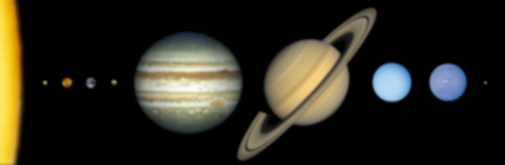 solar system scale image